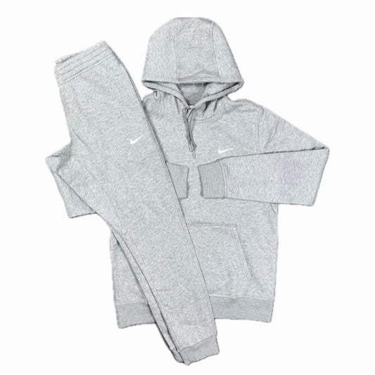 Nike Club Hooded Fleece Tracksuit Grey